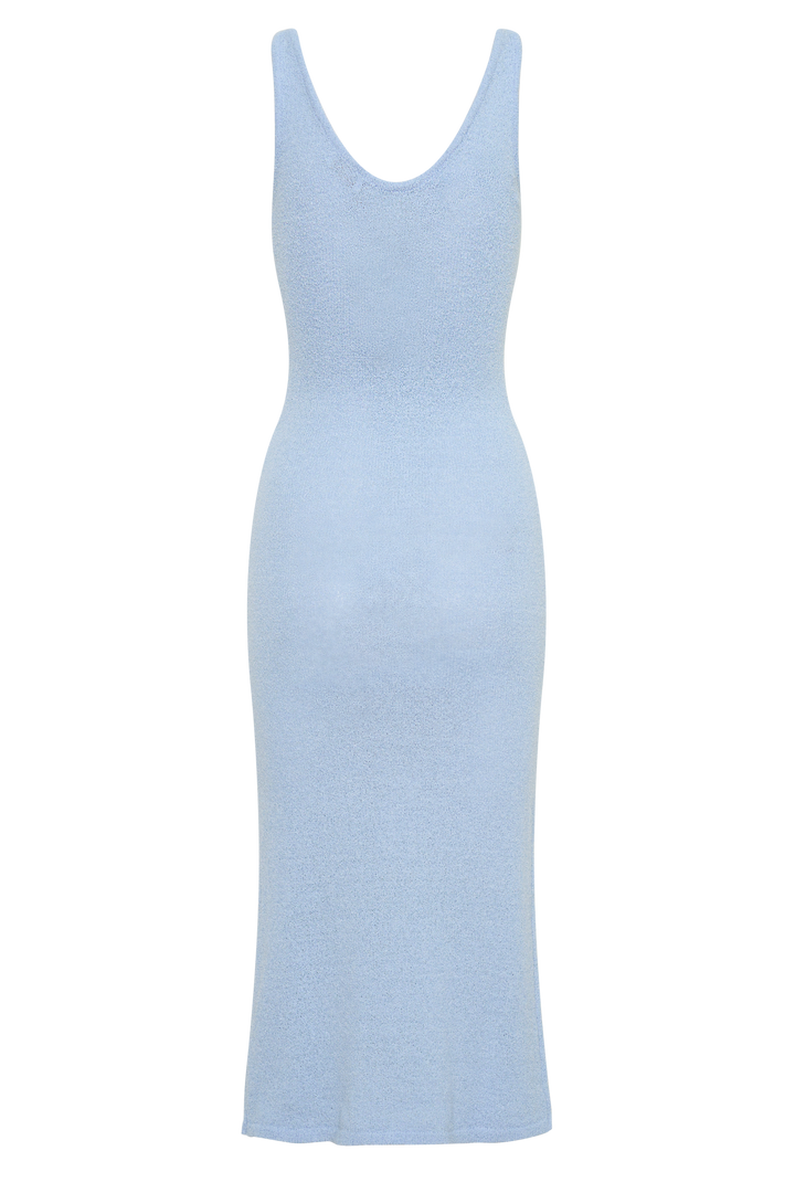 Rachael Knit Midi Dress - Light Blue