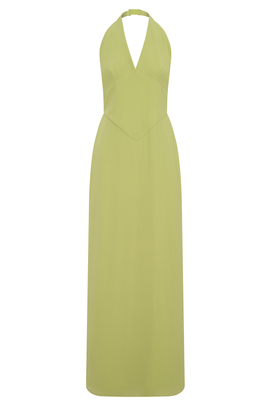 Valentina Chiffon Halter Maxi Dress - Pistachio