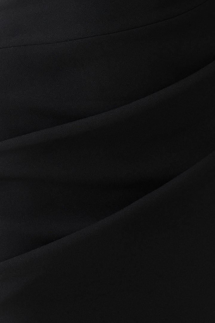 Gracie Halter Maxi Dress - Black