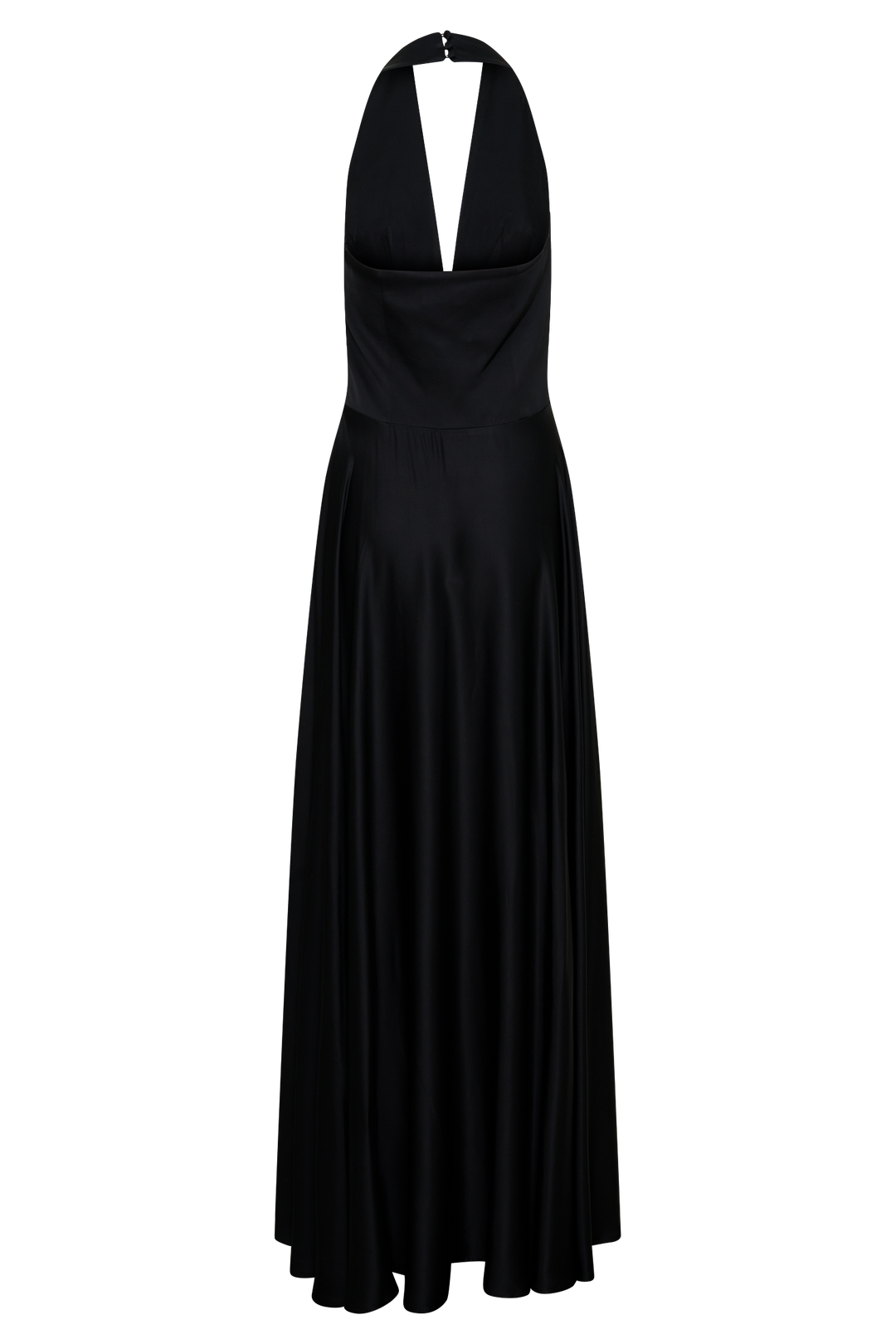 Rebecca Halter Buttoned Maxi Dress - Black