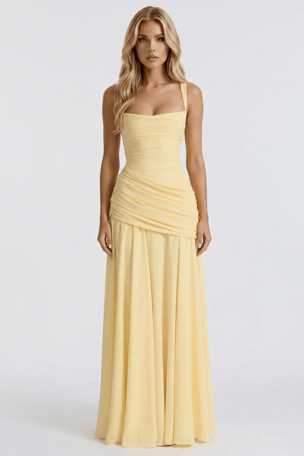 Alessandra Ruched Maxi Dress - 6