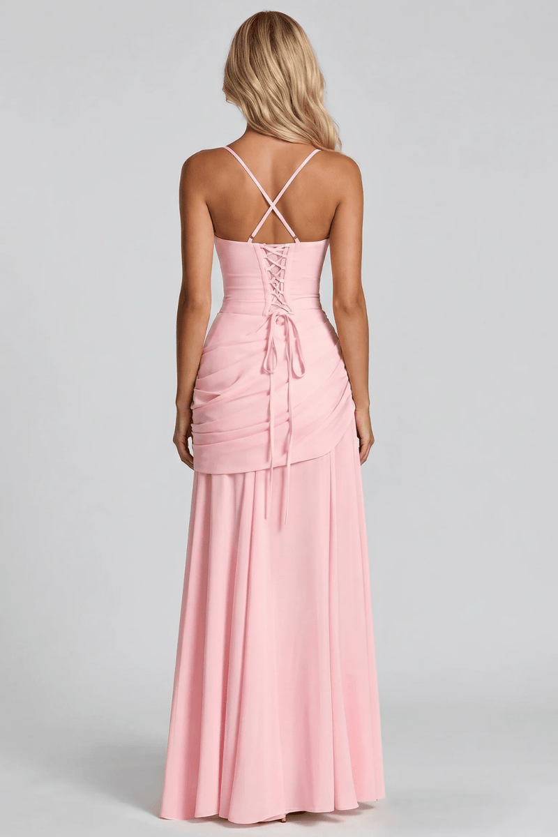 Alessandra Ruched Maxi Dress