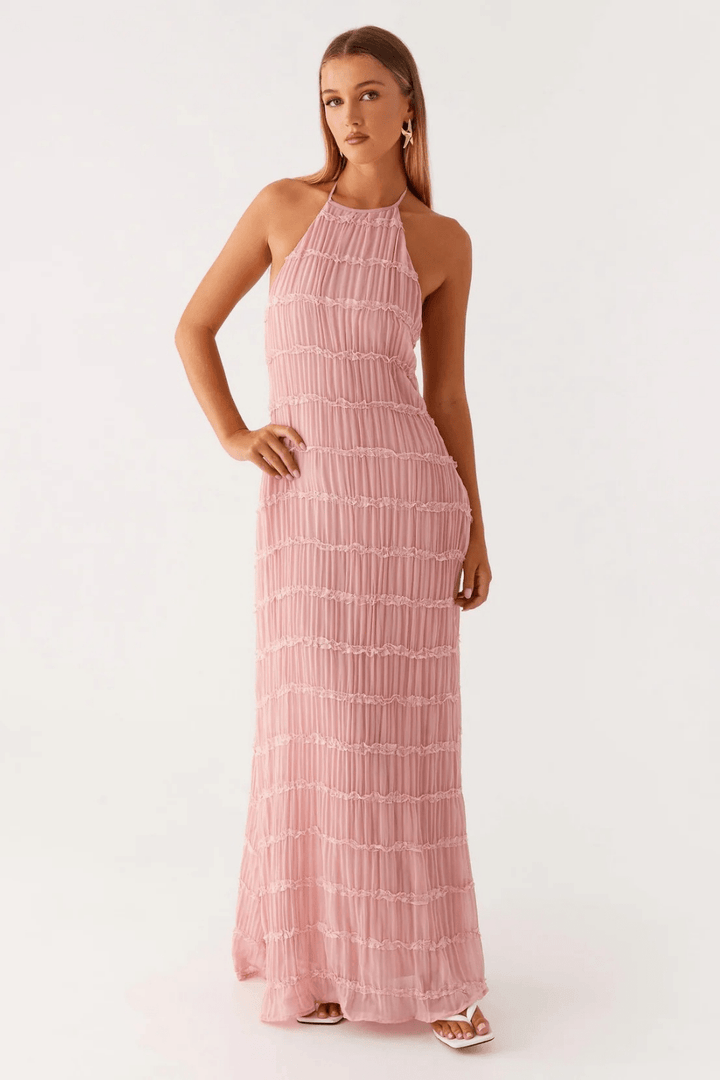 Alessia Lace-Trim Maxi Dress - 11