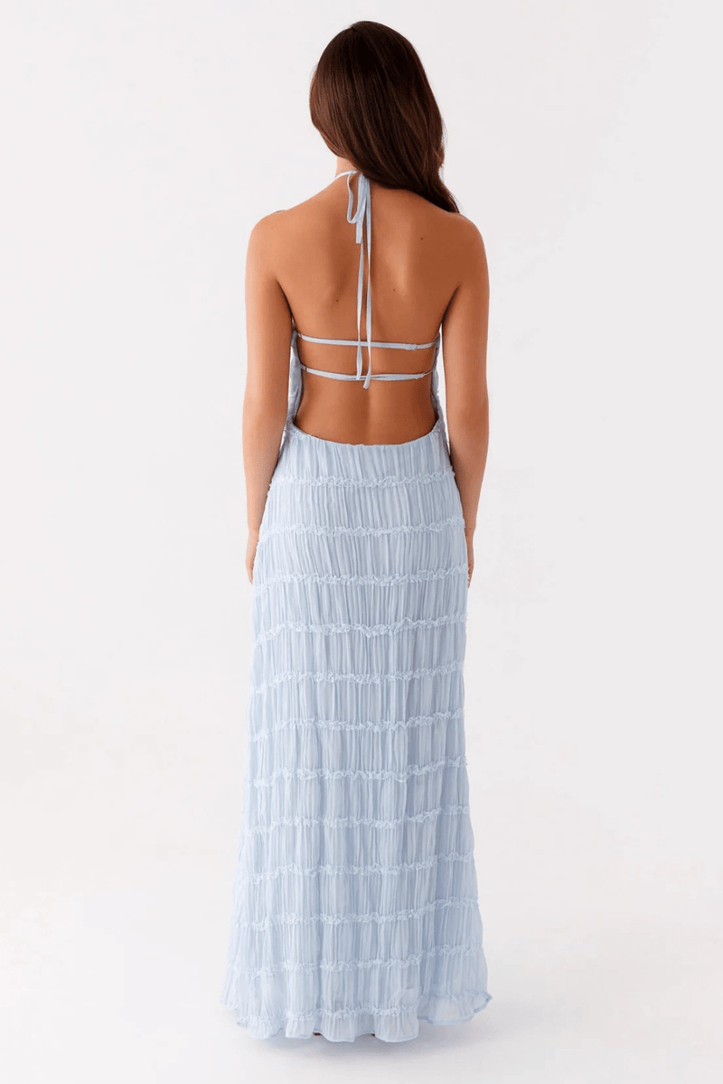 Alessia Lace-Trim Maxi Dress