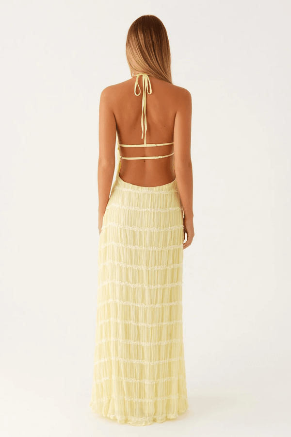 Alessia Lace-Trim Maxi Dress - 25