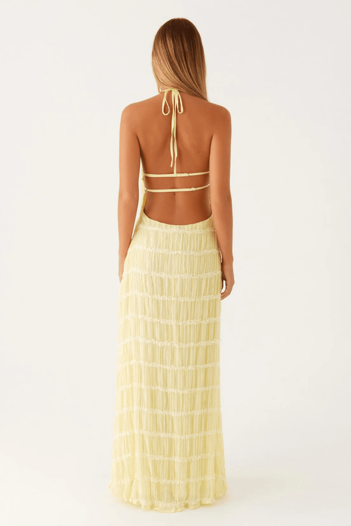 Alessia Lace-Trim Maxi Dress - 25