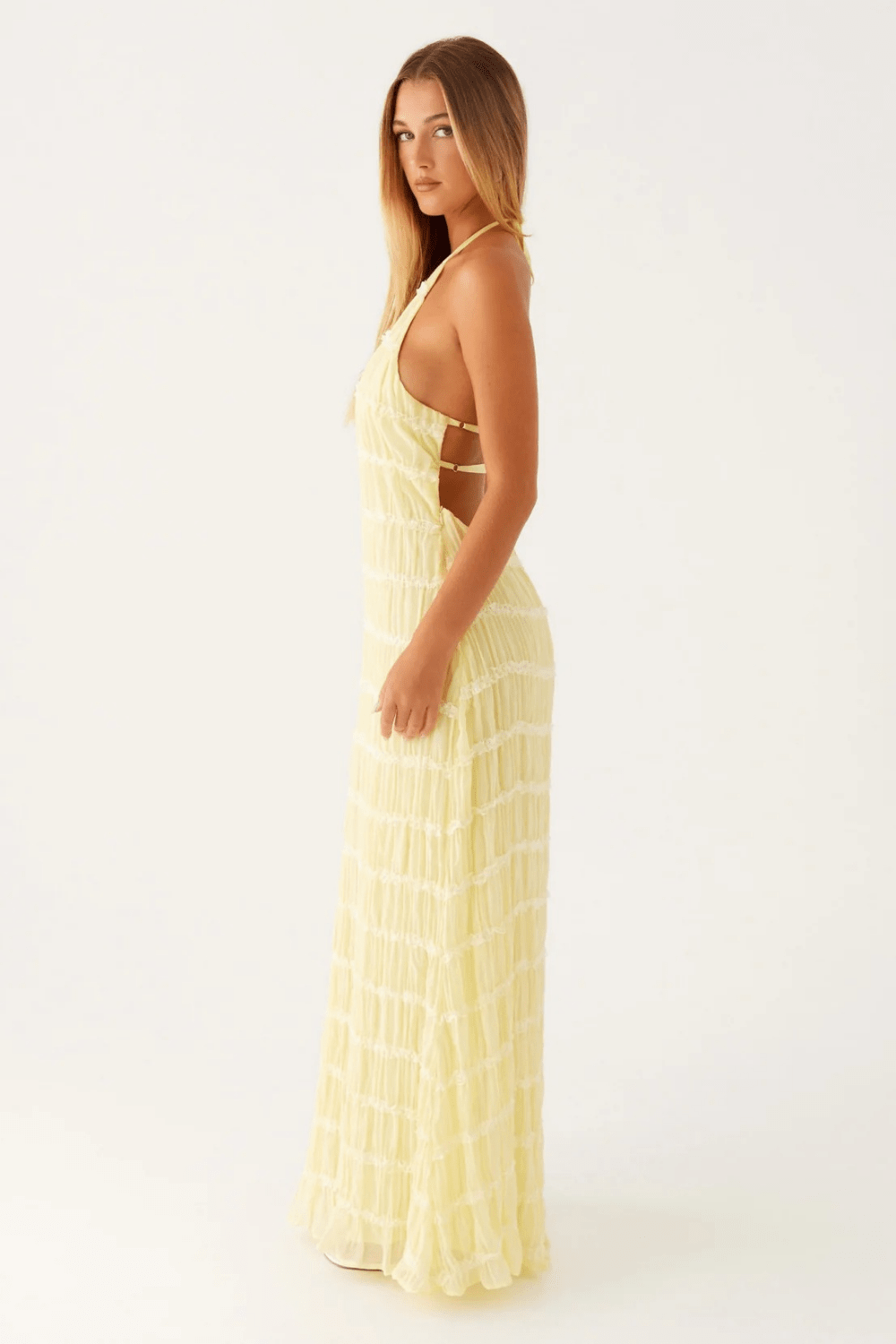 Alessia Lace-Trim Maxi Dress - 23