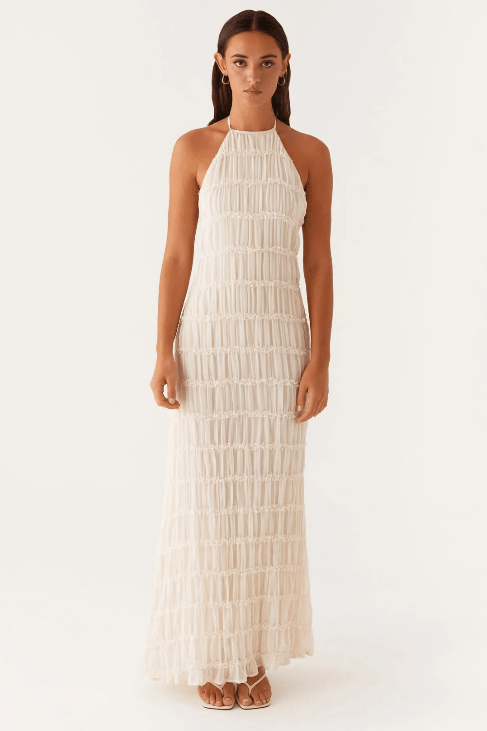 Alessia Lace-Trim Maxi Dress - 18