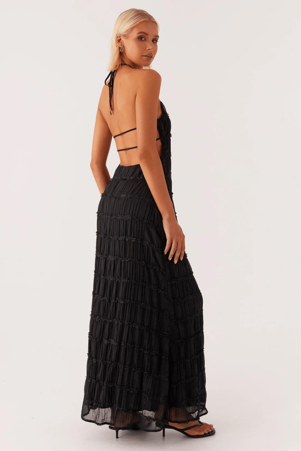 Alessia Lace-Trim Maxi Dress - 16