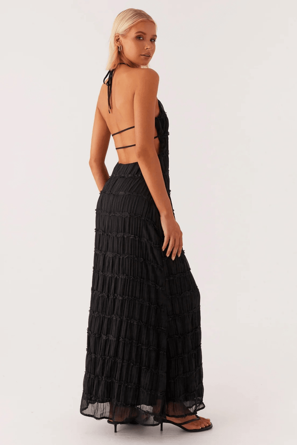 Alessia Lace-Trim Maxi Dress - 16