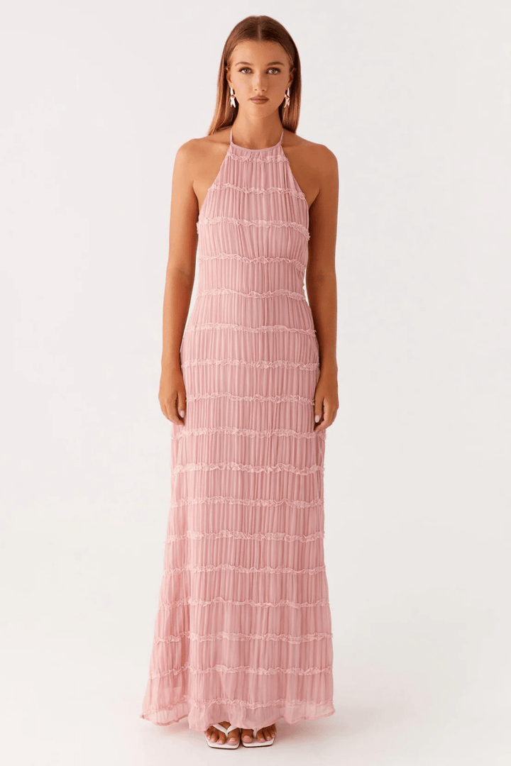 Alessia Lace-Trim Maxi Dress - 7
