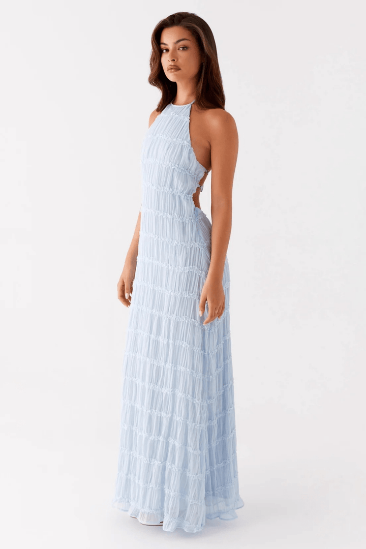 Alessia Lace-Trim Maxi Dress - 4
