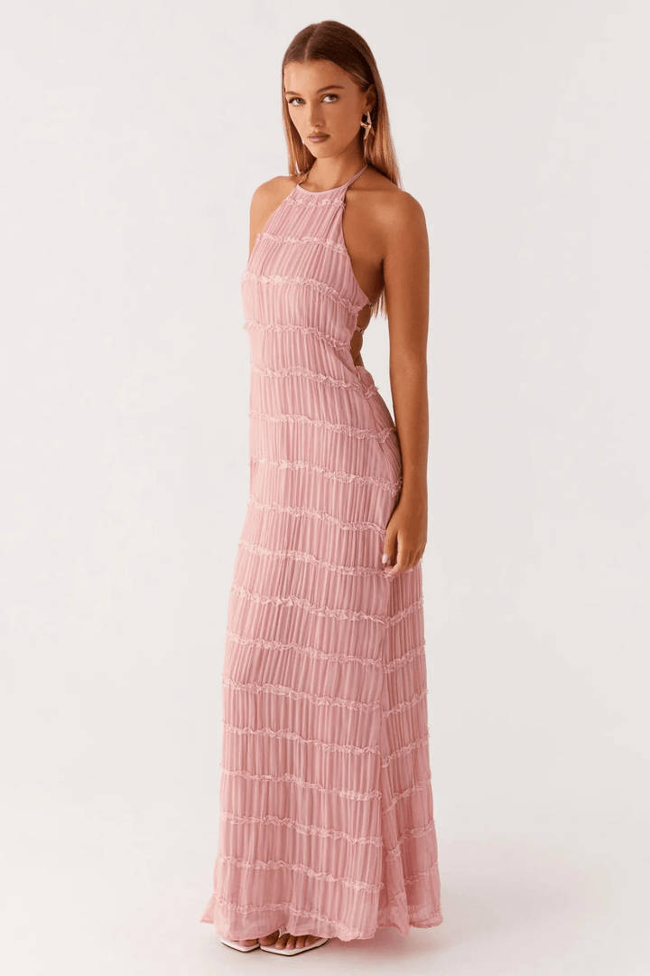 Alessia Lace-Trim Maxi Dress - 9