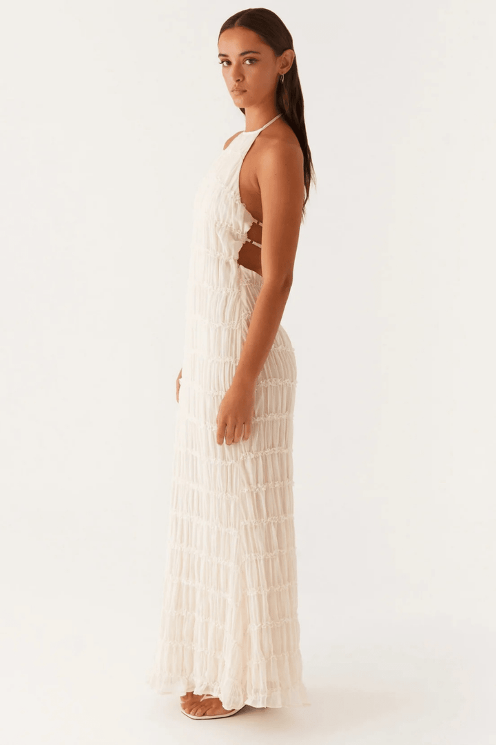 Alessia Lace-Trim Maxi Dress - 19