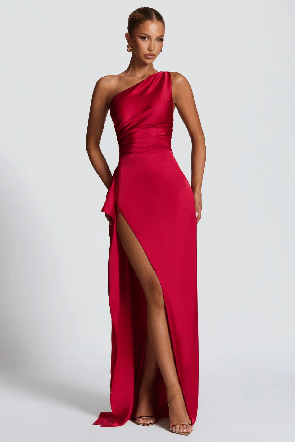 Alessia Satin Maxi Dress - 17