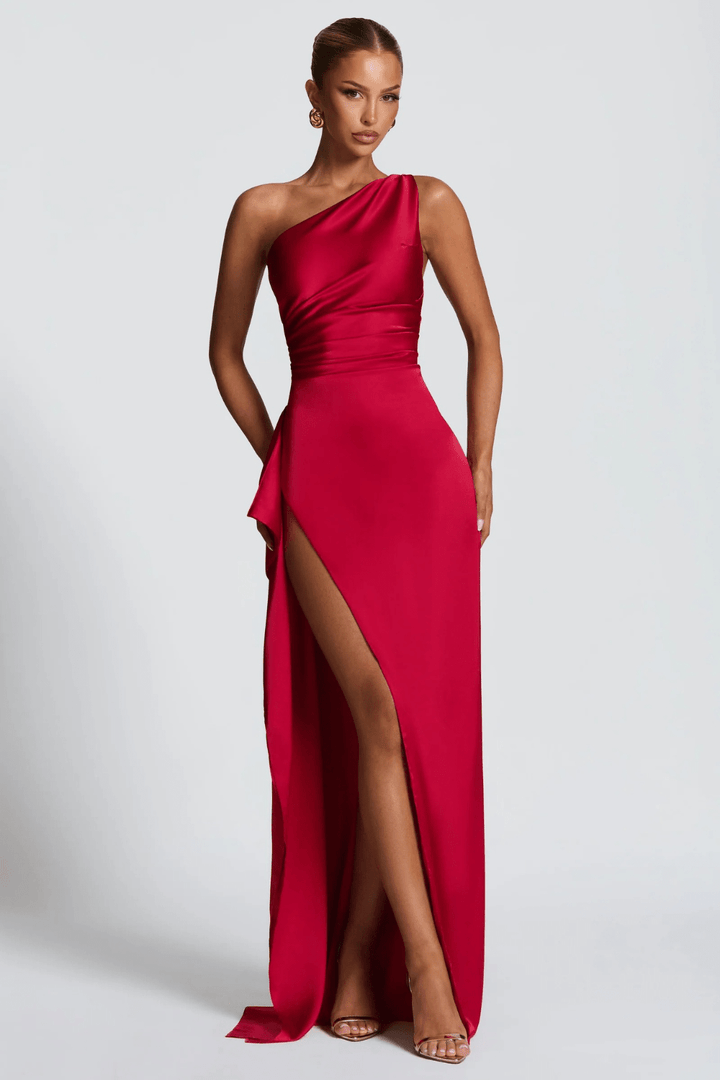 Alessia Satin Maxi Dress - 17