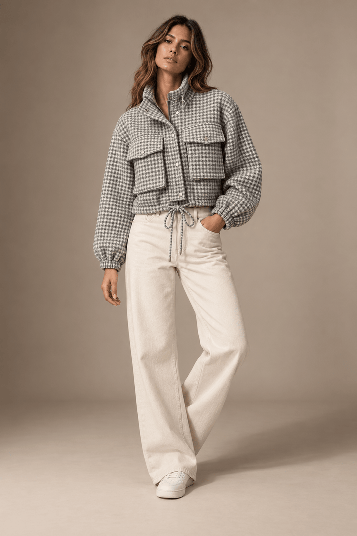 All-Day Comfort Houndstooth Jacket - 3