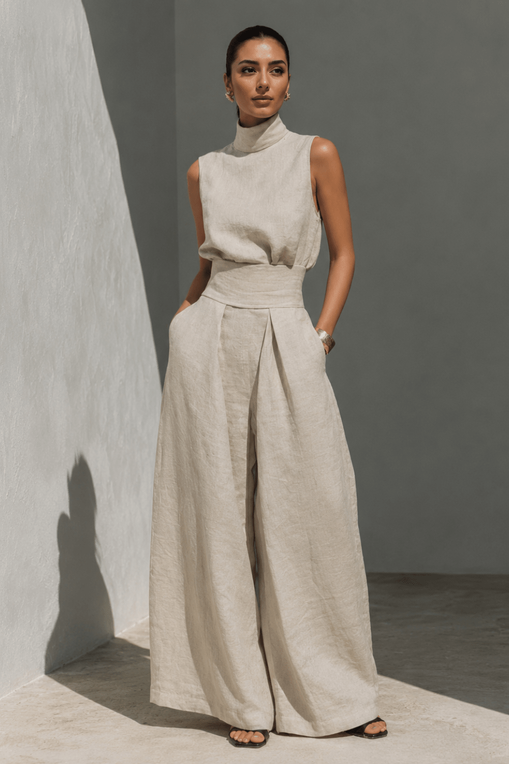 Amara Leinen-Zweiteiliges Set - 1