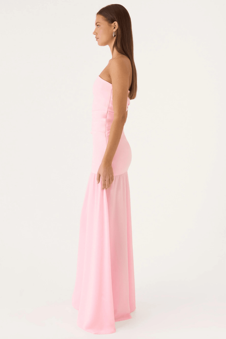 Aurelia Strapless Chiffon Maxi Dress - 3