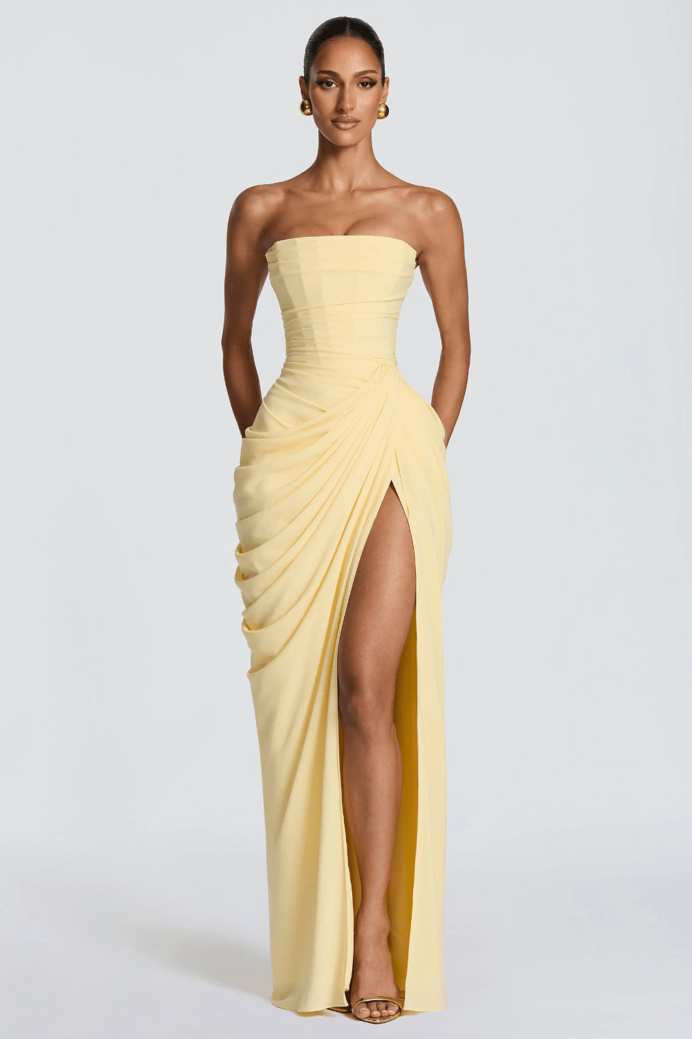 Aurora Draped Maxi-Kleid - 1