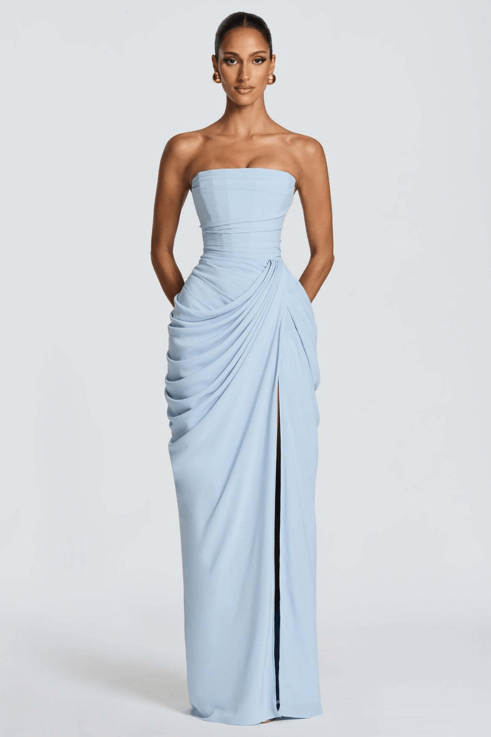 Aurora Draped Maxi-Kleid - 4
