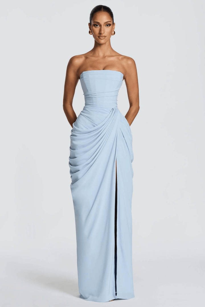 Aurora Draped Maxi-Kleid - 4