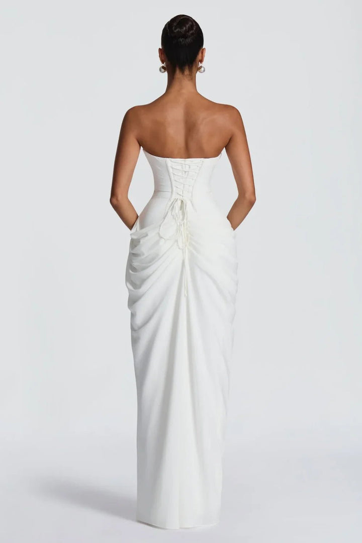 Aurora Draped Maxi Dress - 13