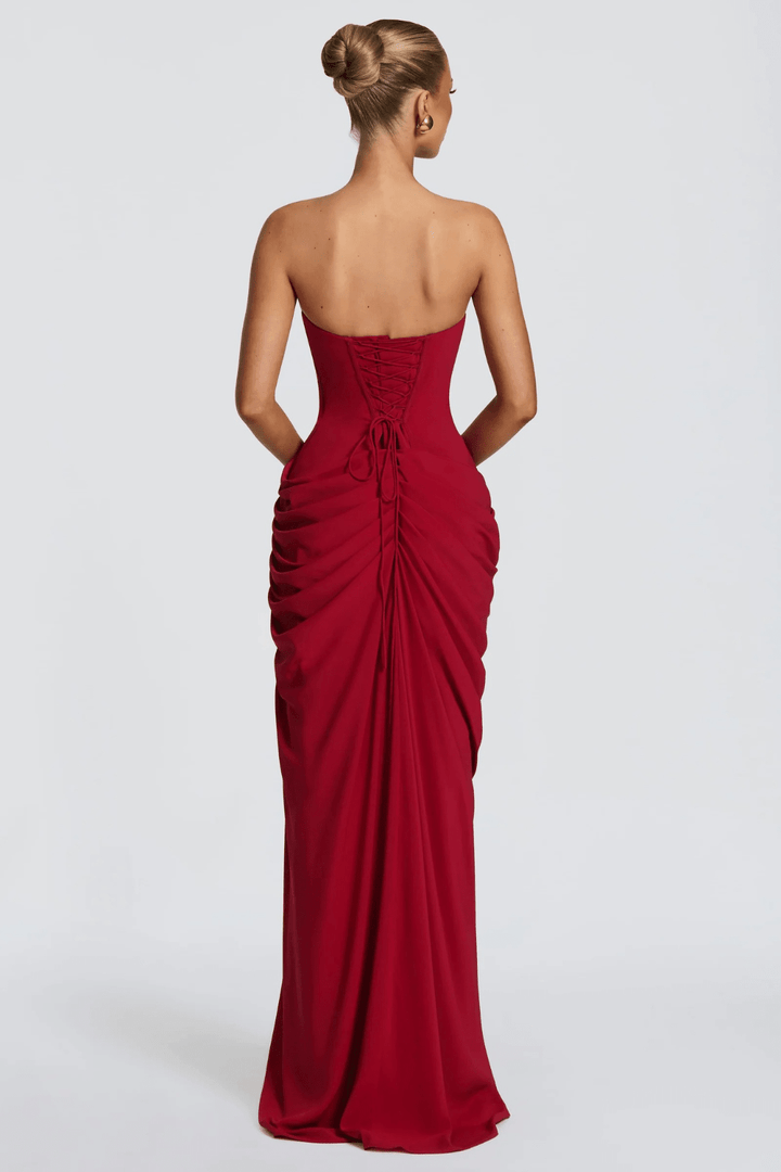 Aurora Draped Maxi-Kleid - 14