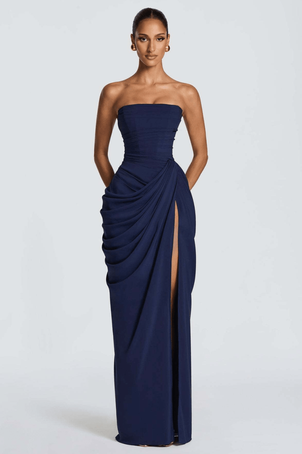 Aurora Draped Maxi Dress - 9