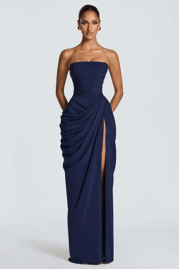 Aurora Draped Maxi-Kleid - 9