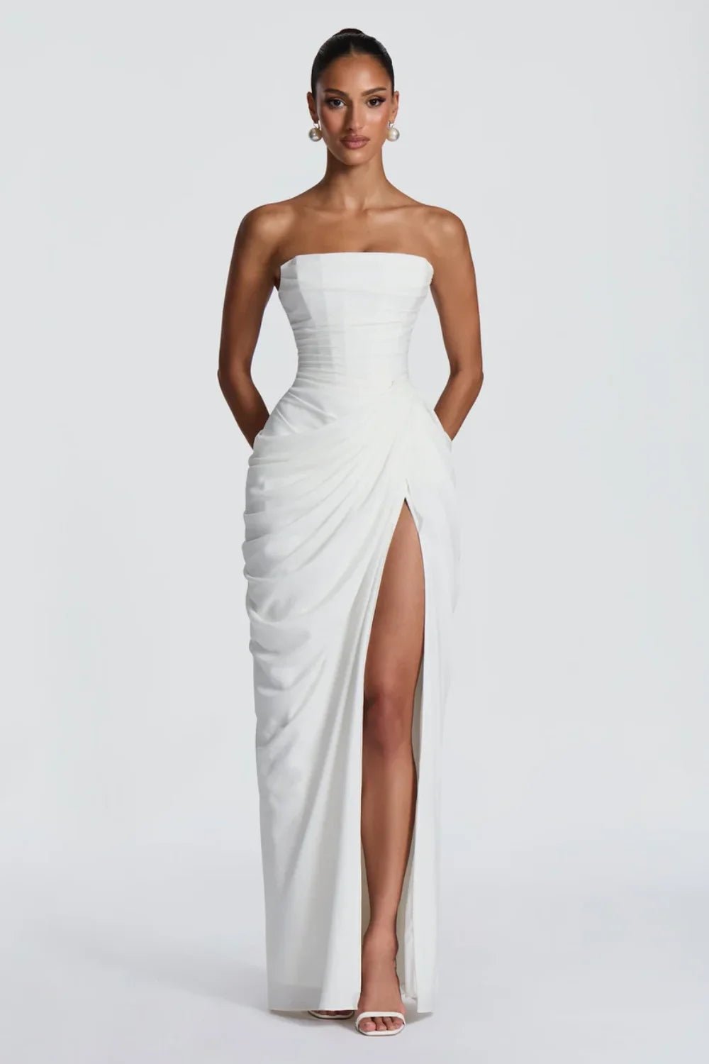 Aurora Draped Maxi Dress - 12