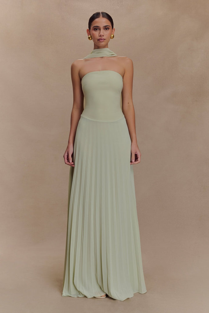 Caira Chiffon Scarf Maxi Dress - 1