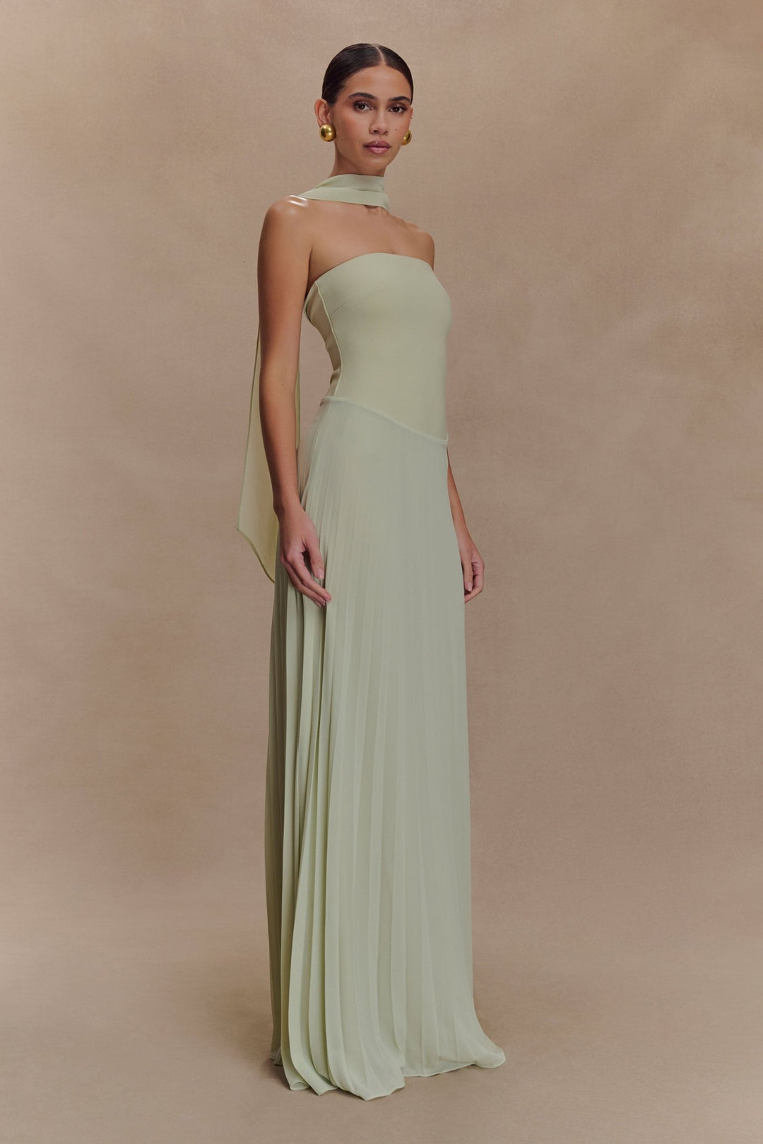 Caira Chiffon Scarf Maxi Dress - 3