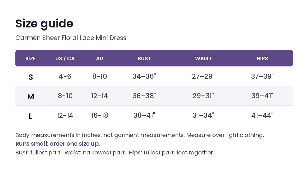 Size guide