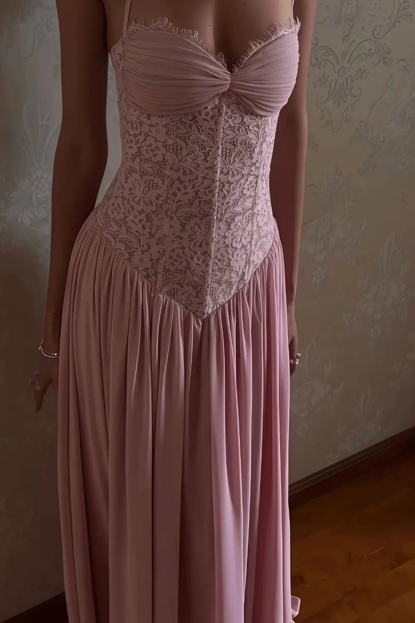 Celestina Lace Corset Maxi Dress - 4