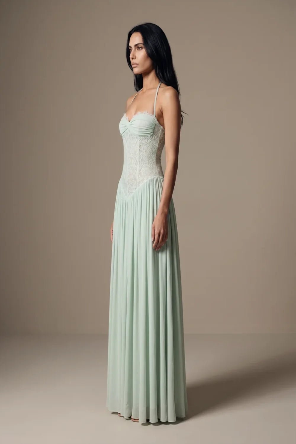 Celestina Lace Corset Maxi Dress - 8
