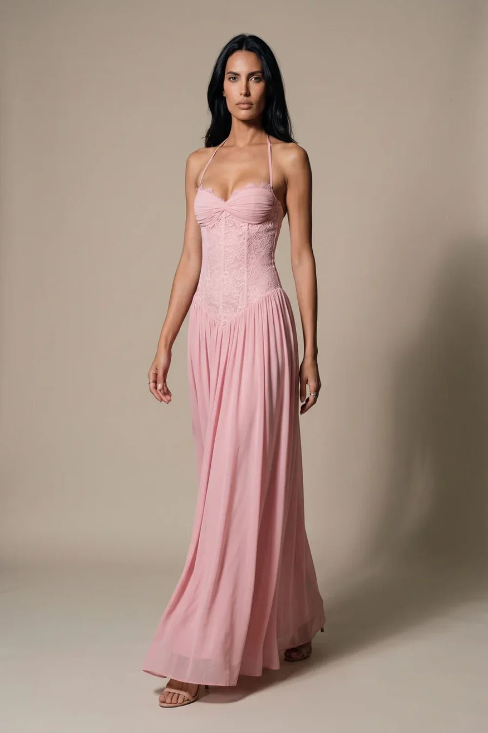 Celestina Lace Corset Maxi Dress - 2