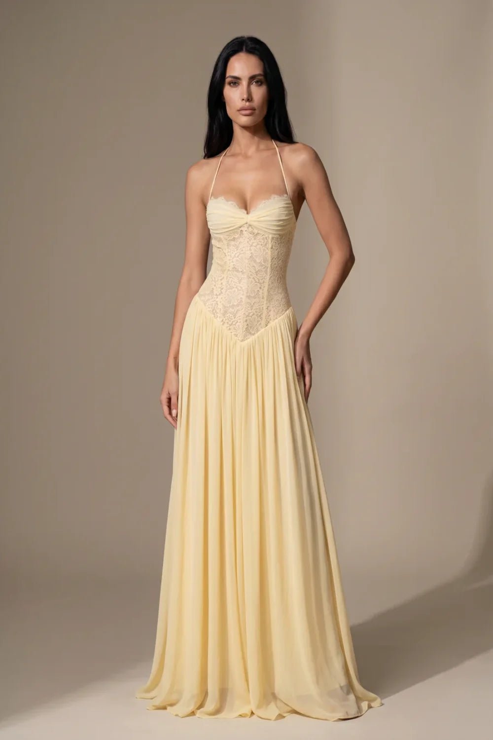Celestina Lace Corset Maxi Dress - 9