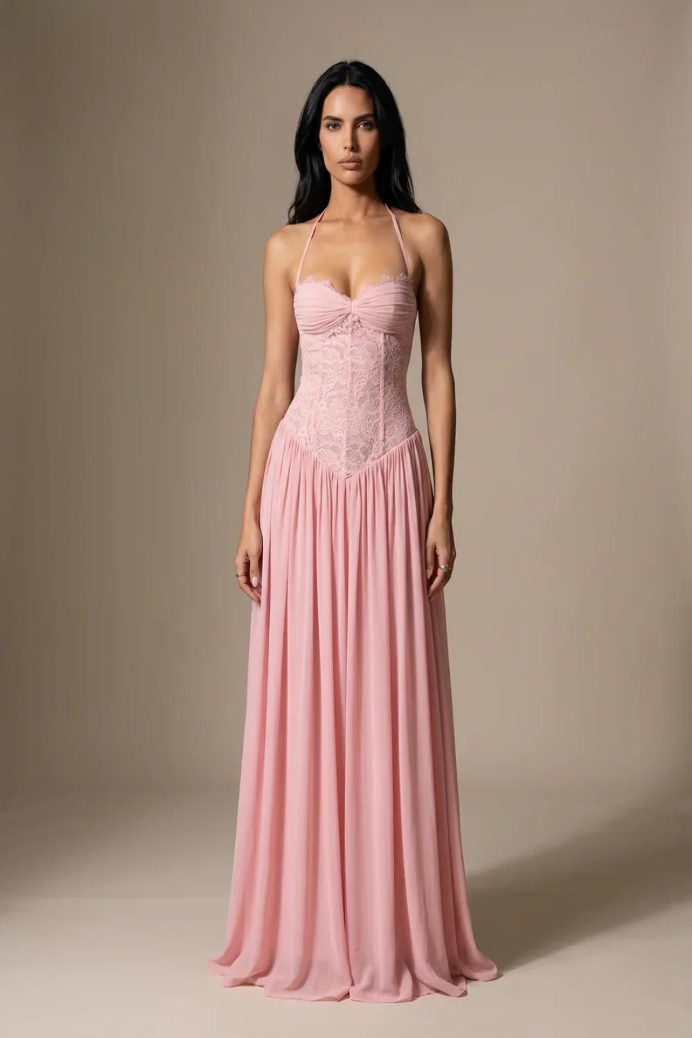 Celestina Lace Corset Maxi Dress - 1