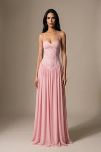 Celestina Lace Corset Maxi Dress