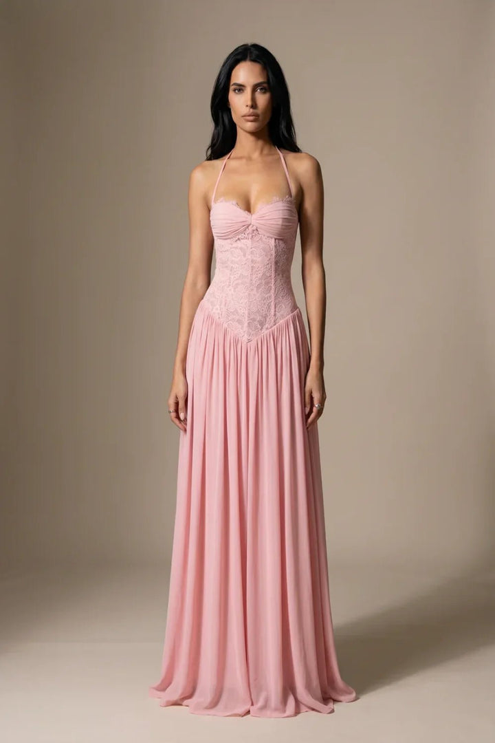 Celestina Lace Corset Maxi Dress - 1