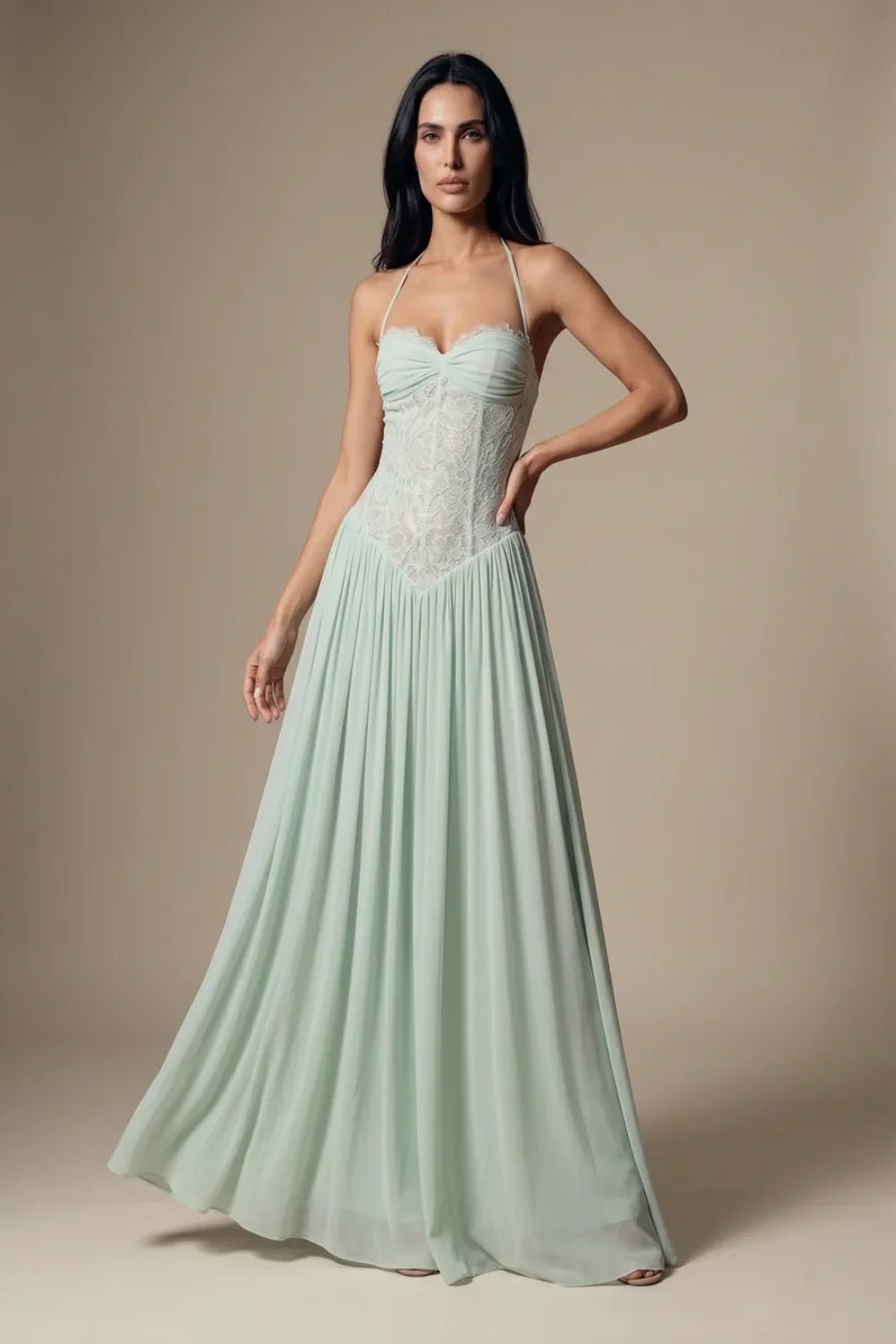 Celestina Lace Corset Maxi Dress - 7