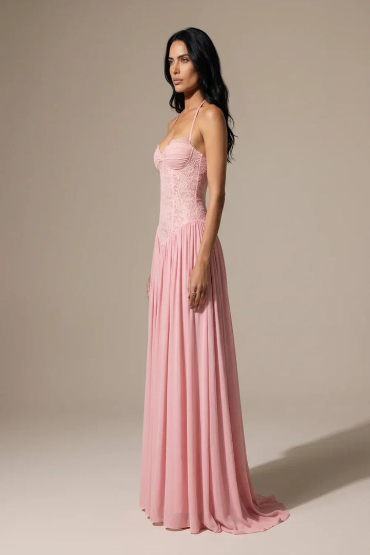 Celestina Lace Corset Maxi Dress - 3