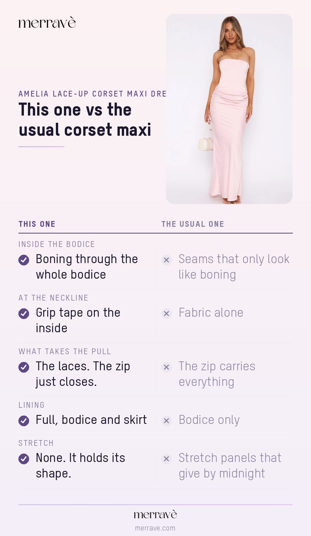 This one vs the usual corset maxi