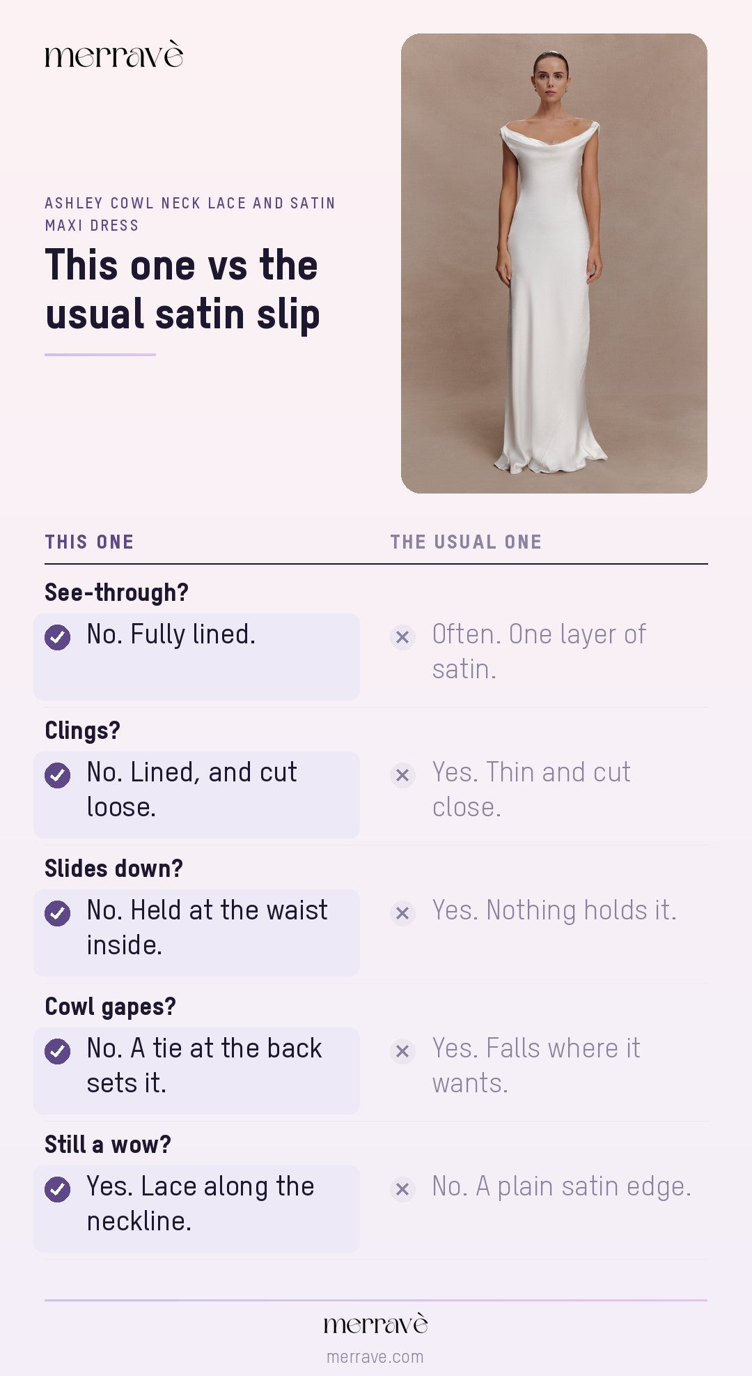 This one vs the usual satin slip