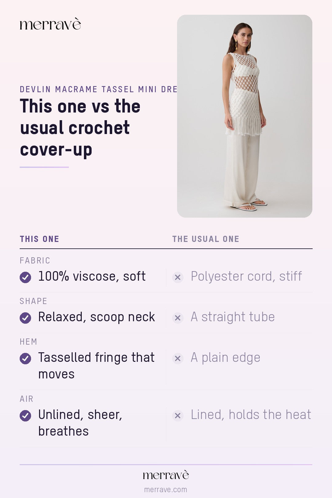 This one vs the usual crochet cover-up