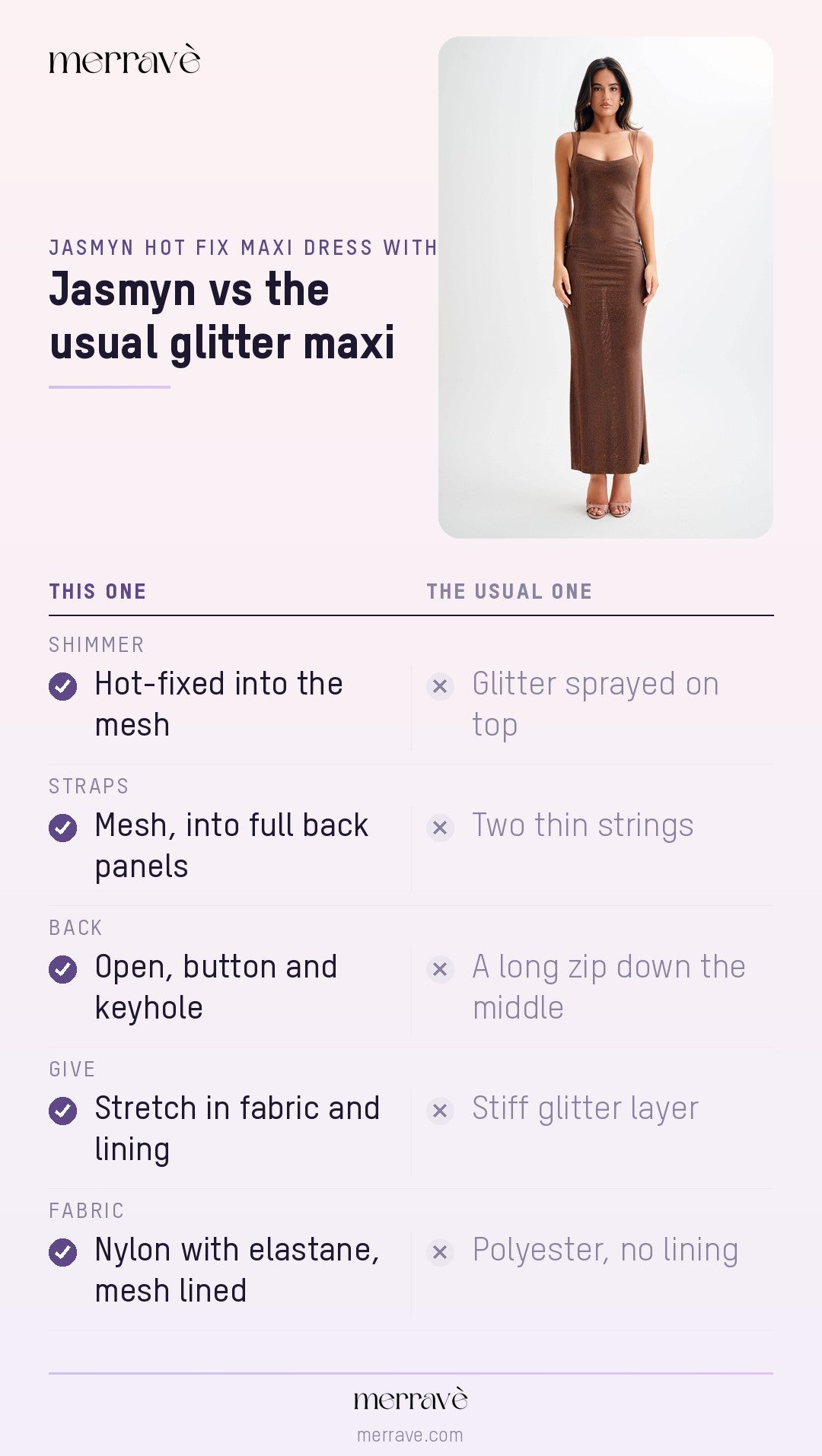 Jasmyn vs the usual glitter maxi