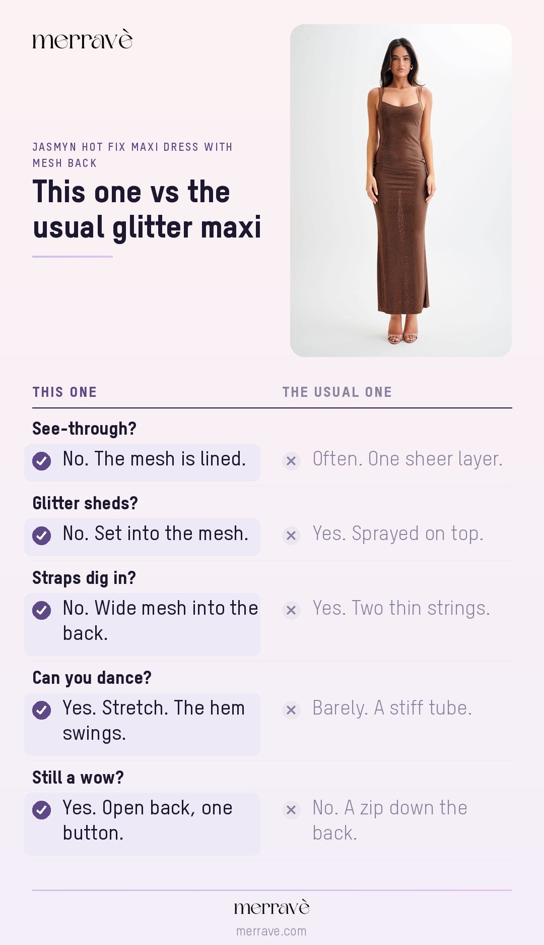 This one vs the usual glitter maxi