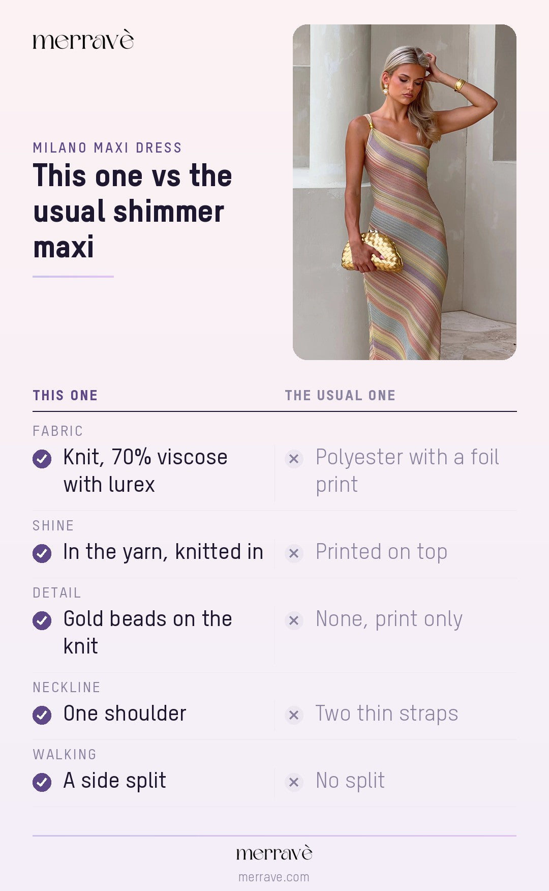 This one vs the usual shimmer maxi