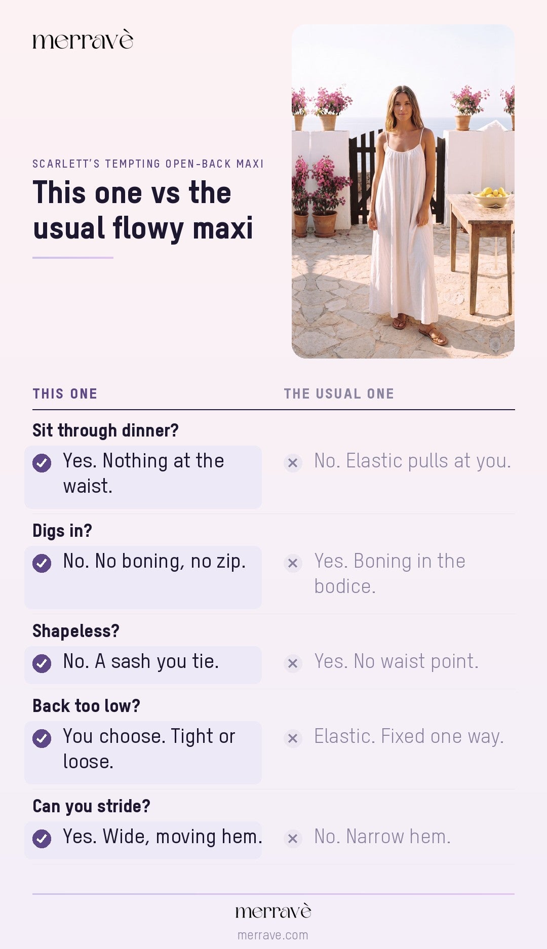 This one vs the usual flowy maxi